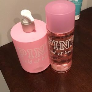 PINK lotion and body mist set